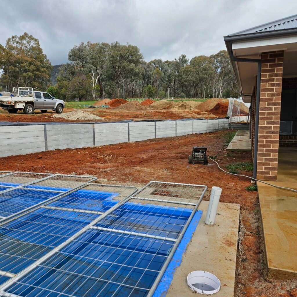 Retaining wall and earthworks project by A1 Retaining