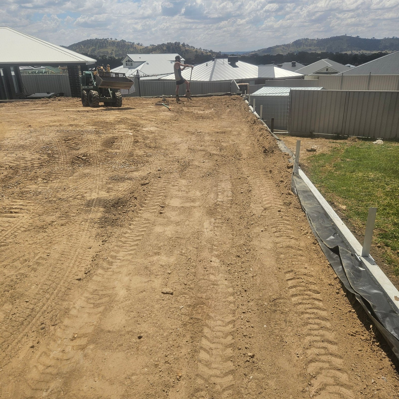 Detailed view of an A1 retaining wall project