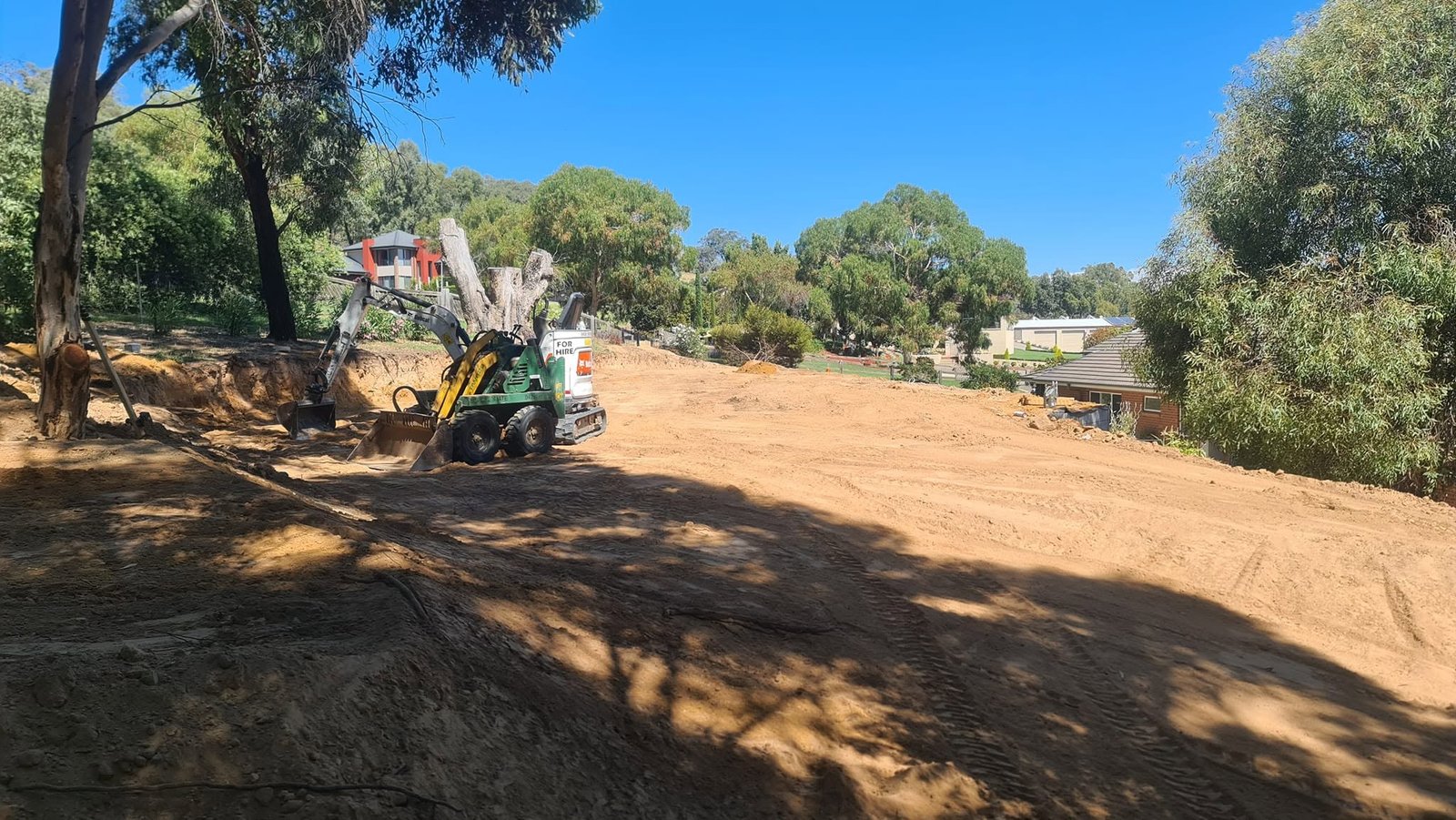 Residential earthworks and site preparation completed by A1 Retaining