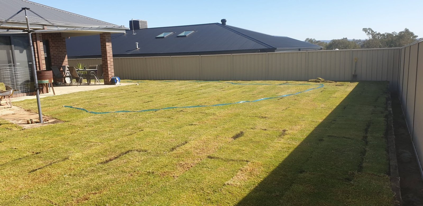 Wide view of an A1 Retaining residential project site
