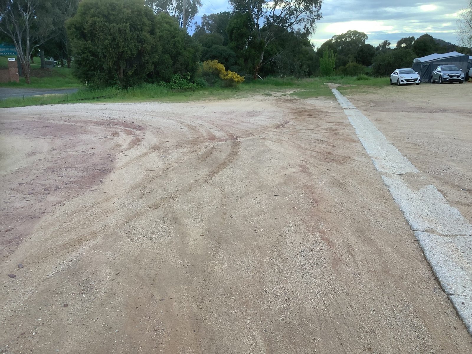 A1 earthmoving machinery preparing a local outdoor site