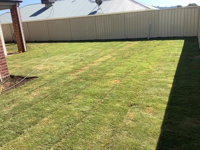 Lawn and outdoor preparation completed by A1 Retaining